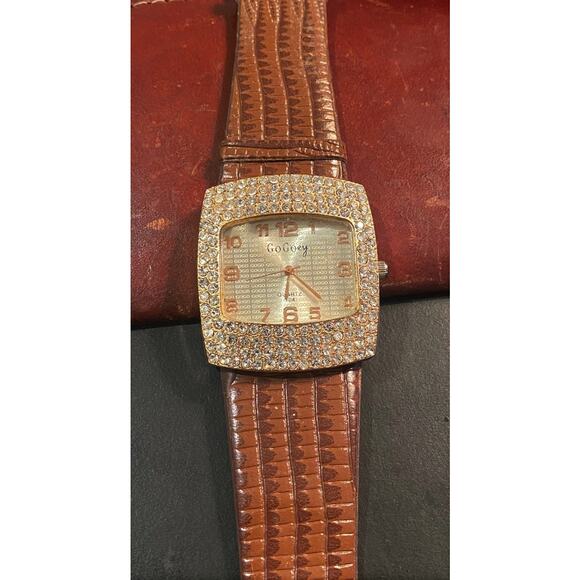 Women's 40mm Gold Tone Go Goey Watch, Crystal Accents - Picture 1 of 3